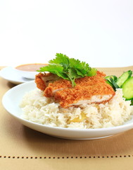 Roasted chicken rice