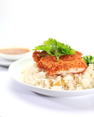 Roasted chicken rice