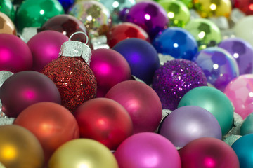 Naklejka na ściany i meble Colorful Christmas decorations