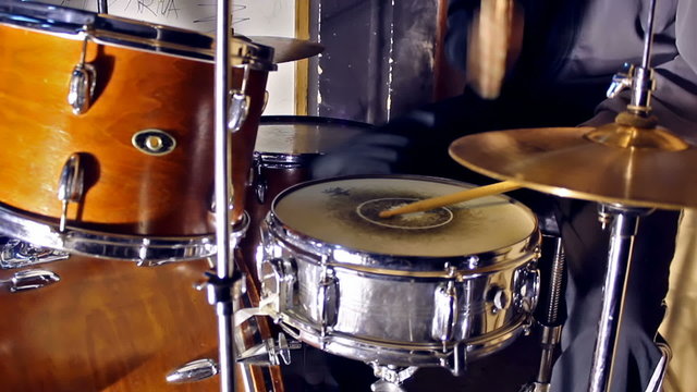 Drumer  in close up