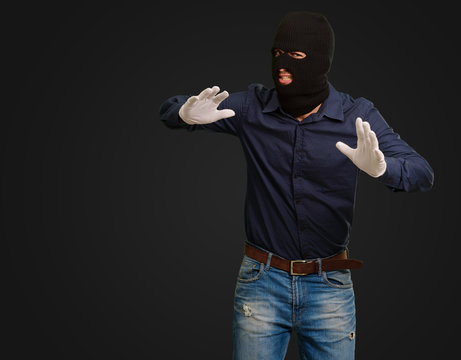 Burglar In Face Mask