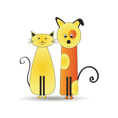 Cat and dog