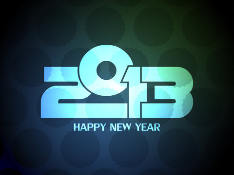 creative colorful happy new year 2013 design.