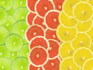 Cercles muraux Tranches de fruits Abstrait de tranches d& 39 agrumes. Fermer. Photographie en studio