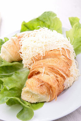 croissant with cheese