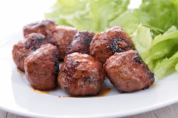 grilled meatballs