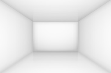 Fototapeta premium White empty room