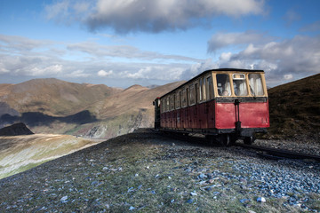 Naklejka premium Views from Snowdon the highest mountain in England and Wales