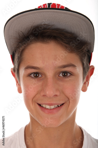 Netter Junge mit Kappe Stockfotos und lizenzfreie Bilder Netter Junge mit Kappe Stockfotos und lizenzfreie Bilder