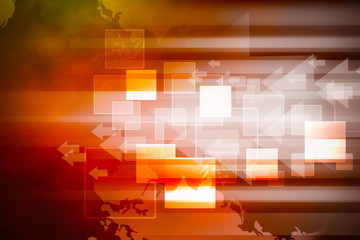 abstract background digital technology arrow button red