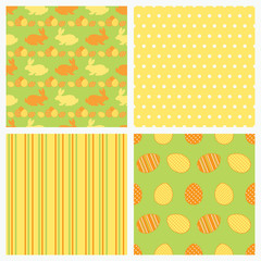 Set of seamless Easter vector paper.