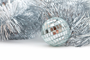 Christmas shiny garland and ball