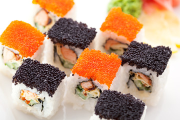 Salmon and Tobiko Roll