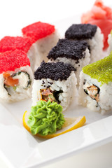 Salmon and Tobiko Roll