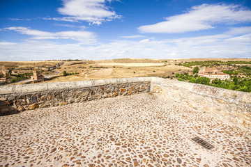 Segovia viewpoint where you see the church de la Vera Cruz and m