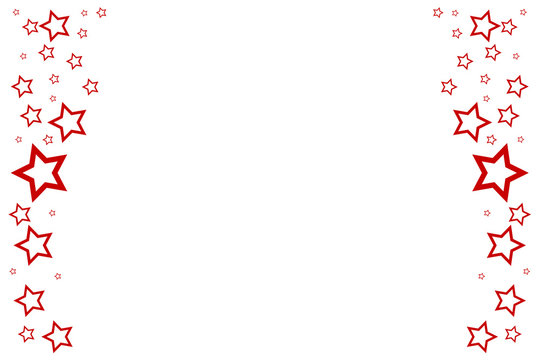 Sterne rot links und rechts