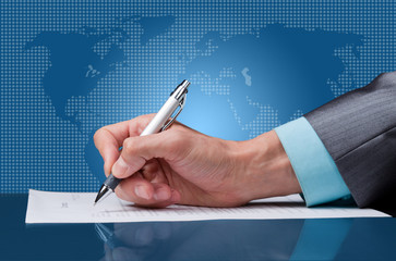 sign a contract