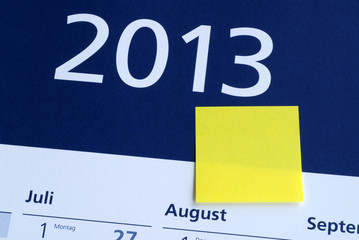 2013, Blankozettel, Neujahr, Silvester, Jahresanfang, Kalender