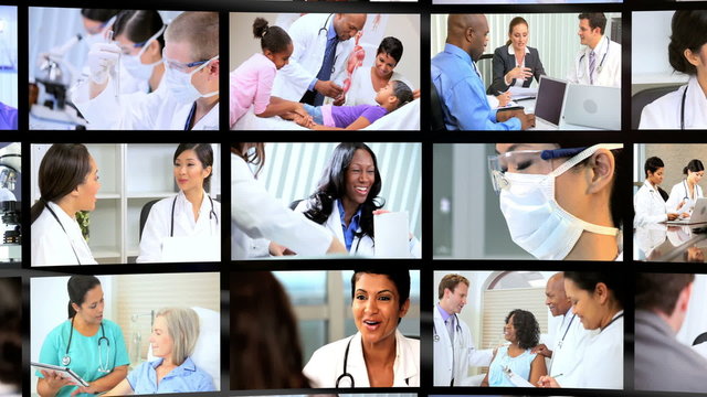 Montage Images Modern Medical Healthcare