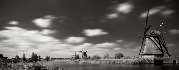 A photo of the mills in Kinderdijk