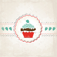 Mint-Muffin im Grunge Style