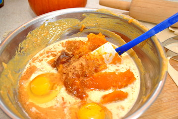 Making Homemade Pumpkin Pie