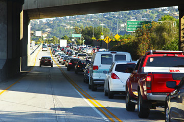 Verkehrsstau vor Los Angeles