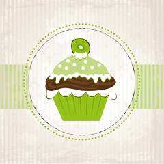 Kivi Muffin im Grunge Style