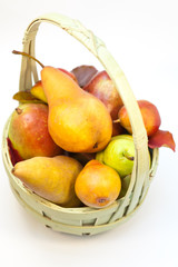 Lots of pears in the basket