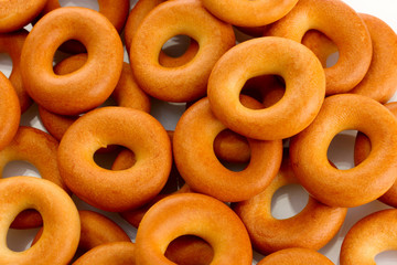 tasty bagels, close up