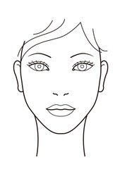 女性の顔