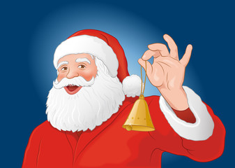 Weihnachtsmannporträt zum ausschneiden