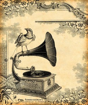 Fototapeta gramophone 1900