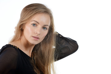 Naklejka premium blond woman