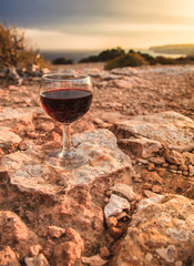 Wine on the rocks