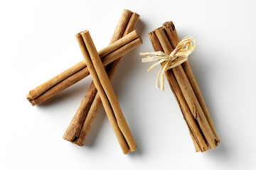 cinnamon sticks isolated