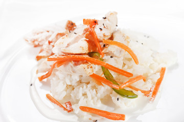 rice with chicken