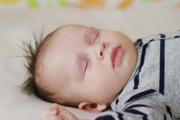 Portrait of the sleeping baby (2 months)