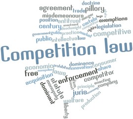 Word cloud for Competition law