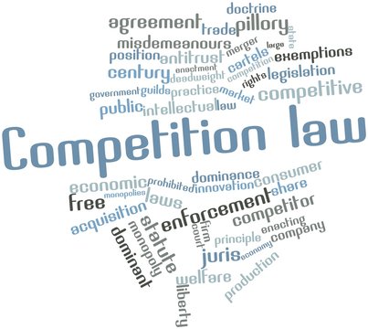 Word cloud for Competition law