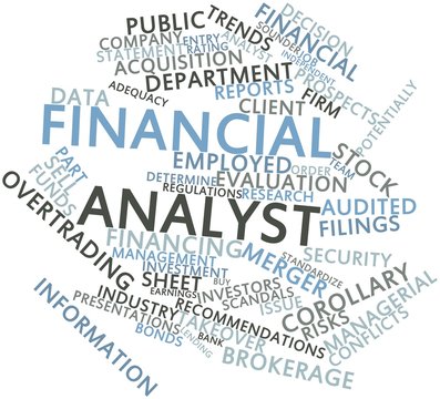 Word cloud for Financial analyst