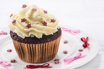 Schokoladen cup cake mit Buttercreme