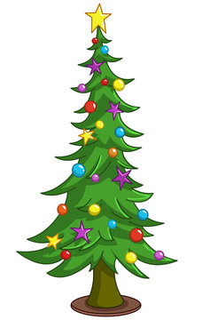 Cartoon Christmas tree