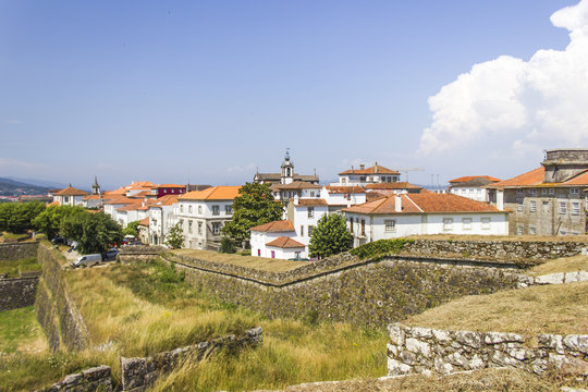 View over Valença and city walls