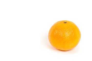 Mandarin on white