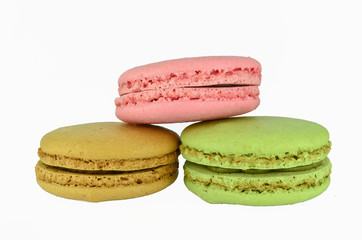Colorful macaroons isolated