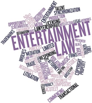 Word cloud for Entertainment law