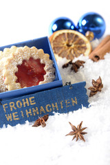 Weihnachtspläzchen mit Deko
