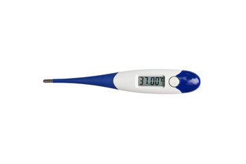 Modern digital thermometer at 37 degree celcius