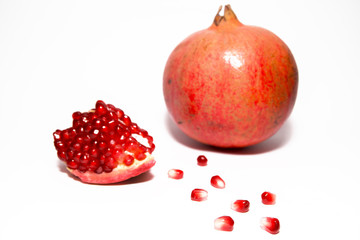 Pomegranate with seeds